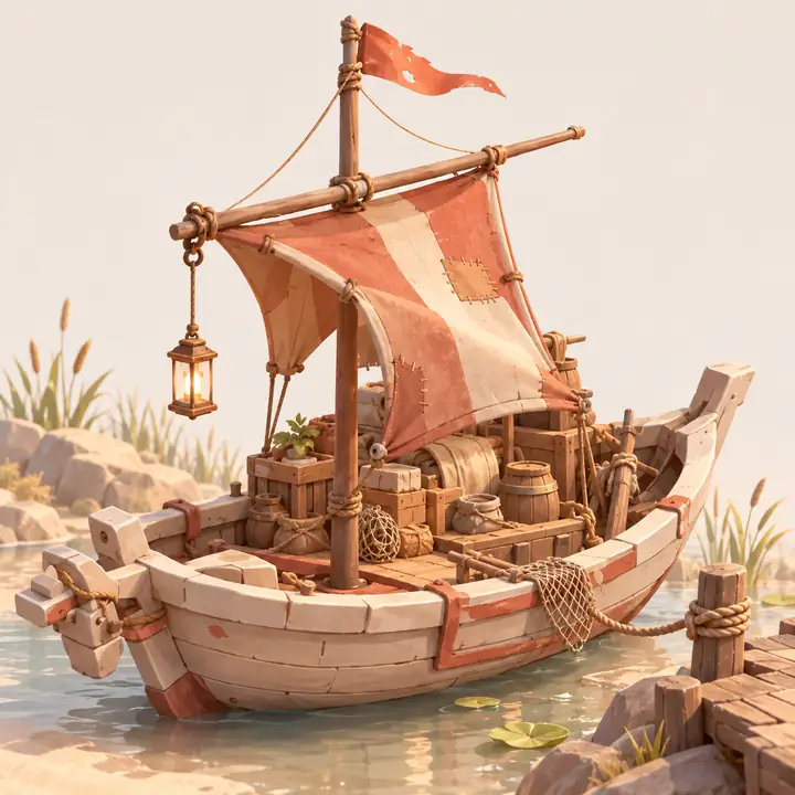 Boat concept art reference
