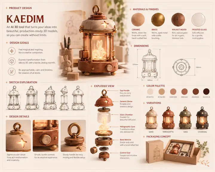 Lantern design specification sheet