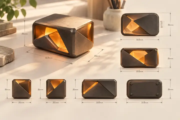 Product speaker dimensions and reference views